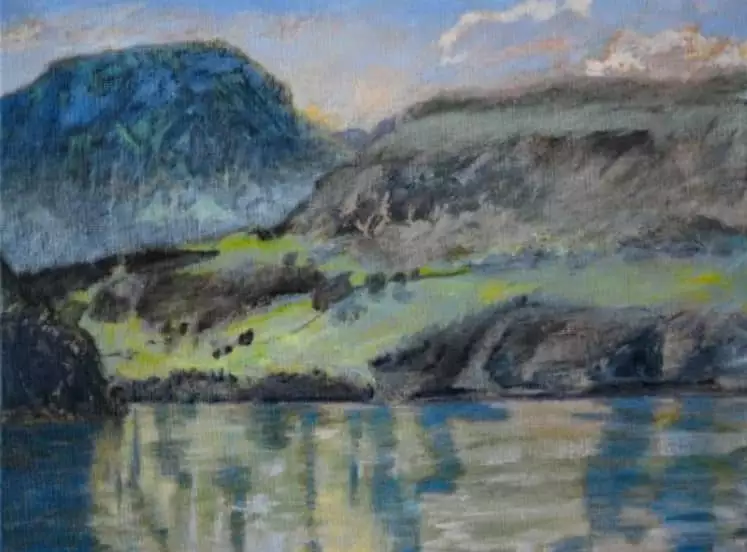  'Gersau', 60 x 80 cm, Öl auf Leinwand