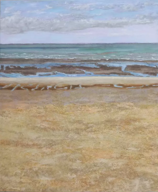 'Villa Les Tournesols, De Panne', 120 x 100 cm, olieverf op linnen