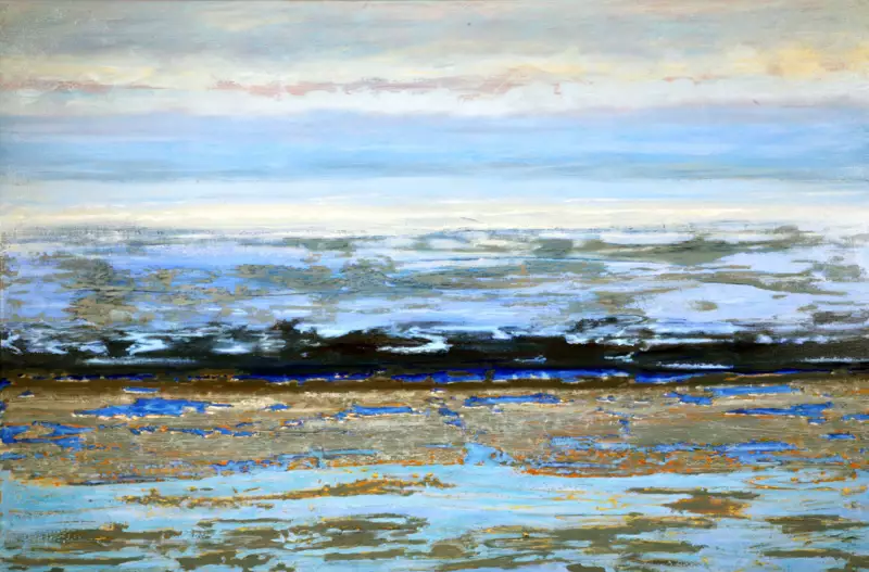 'Vox Maris', 120 X 180 cm, peinture à l'huile sur lin. Vendu