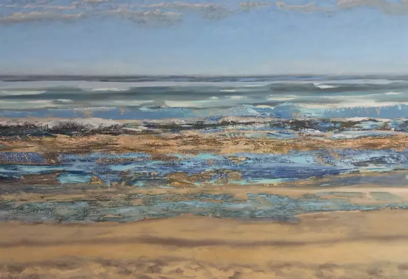 'Villa Les Tournesols, De Panne', 130 x 190 cm, olieverf op linnen