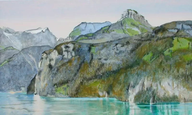 'Tuin, Grand Palais, Brunnen', 120 x 200 cm. Olieverf op linnen. Verkocht