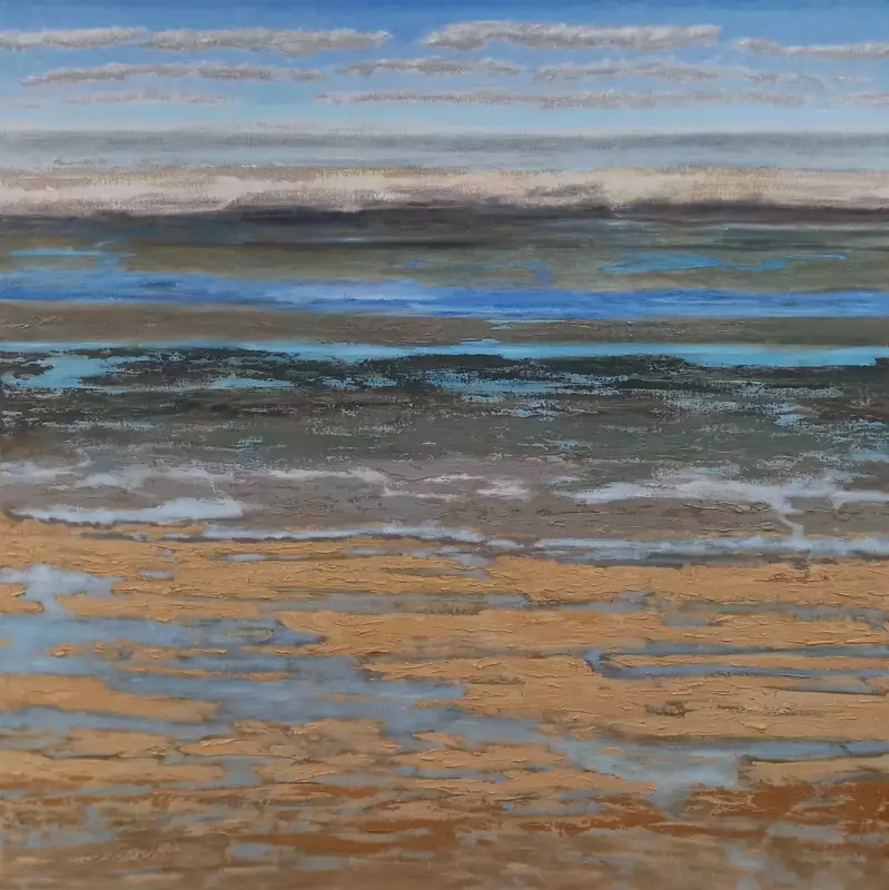 'Vox Maris II', 130 x 130 cm, peinture à l'huile sur lin