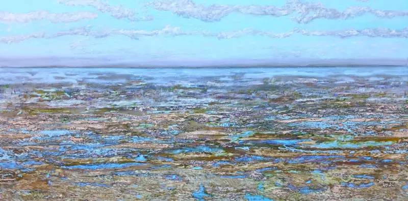 'Vox Maris', 100 x 200 cm, olieverf op linnen
