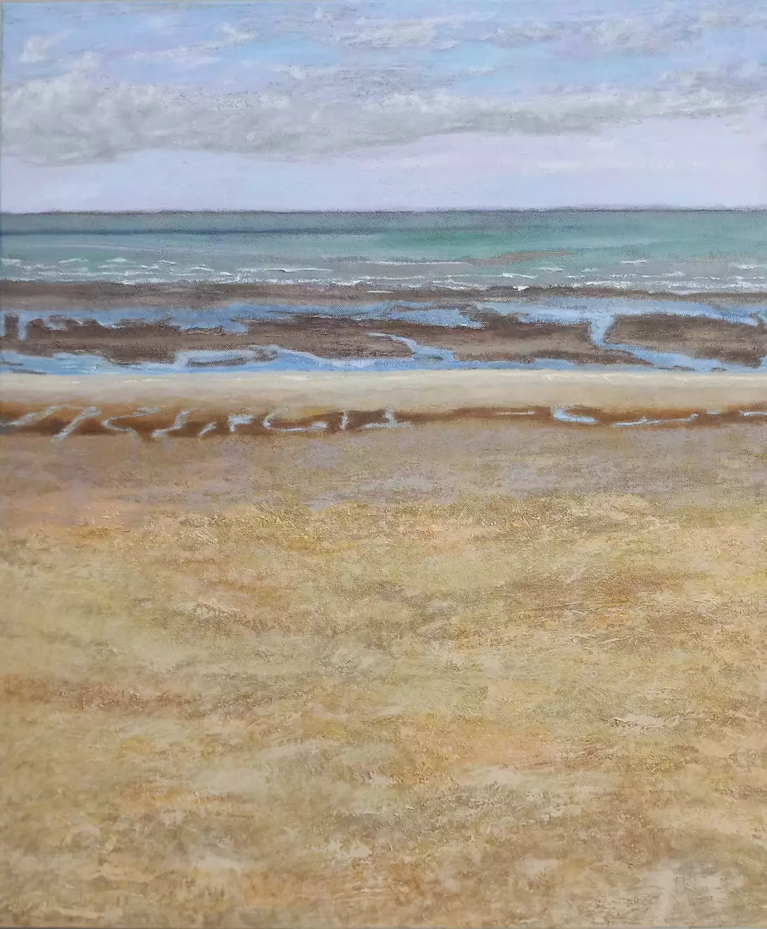 'Villa Les Tournesols, De Panne', 120 x 100 cm, peinture à l'huile sur lin