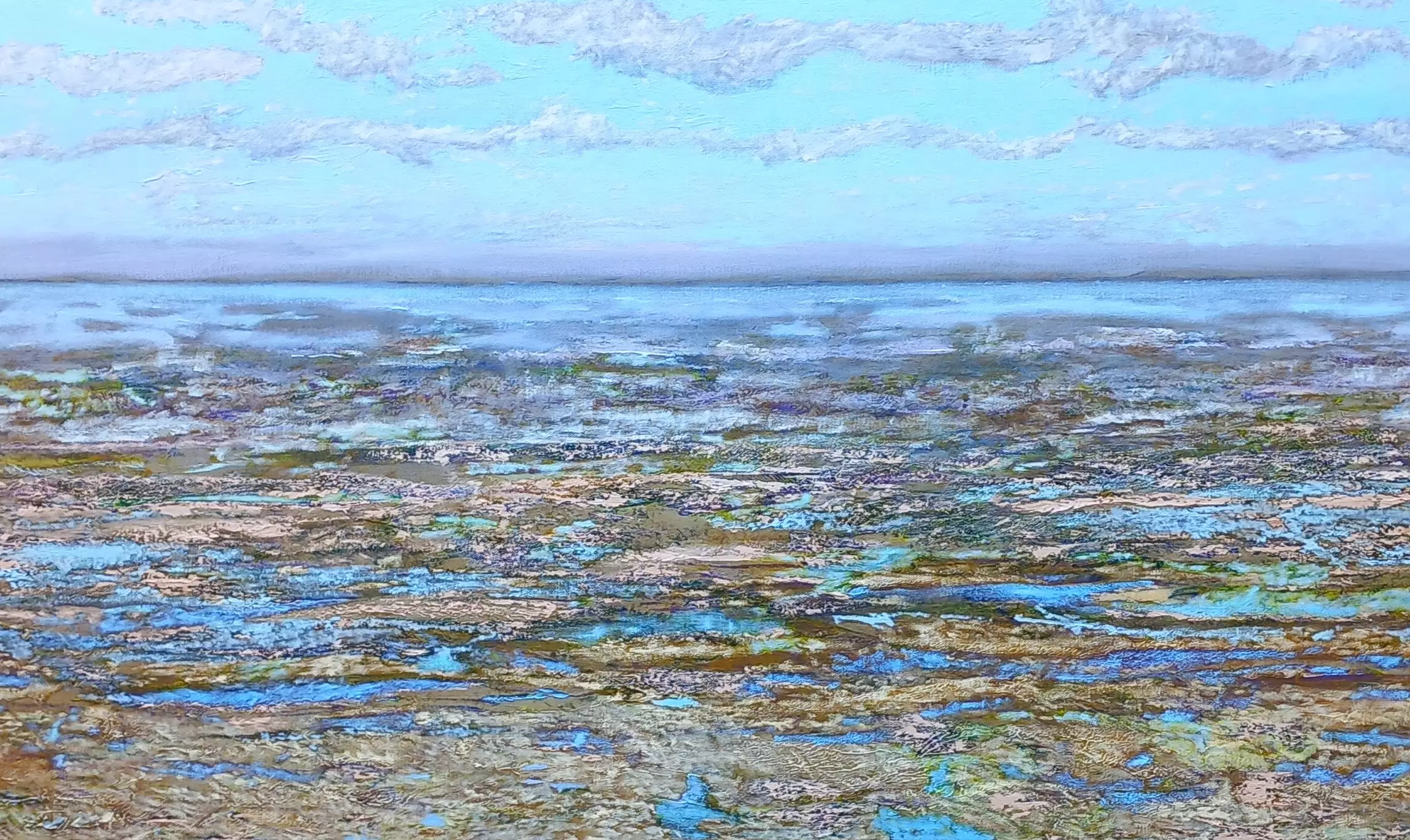 'Vox Maris', olieverf op linnen, 100 x 200 cm -  - individuele tentoonstellingen