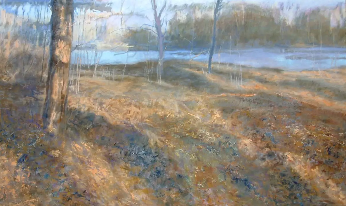 'Oosthoekduinen, De Panne, B', 120 x 200 cm. Öl auf Leinen. Verkauft - 'Oosthoekduinen, De Panne, B', 120 x 200 cm. Öl auf Leinen. Verkauft - Dünen und Wälder